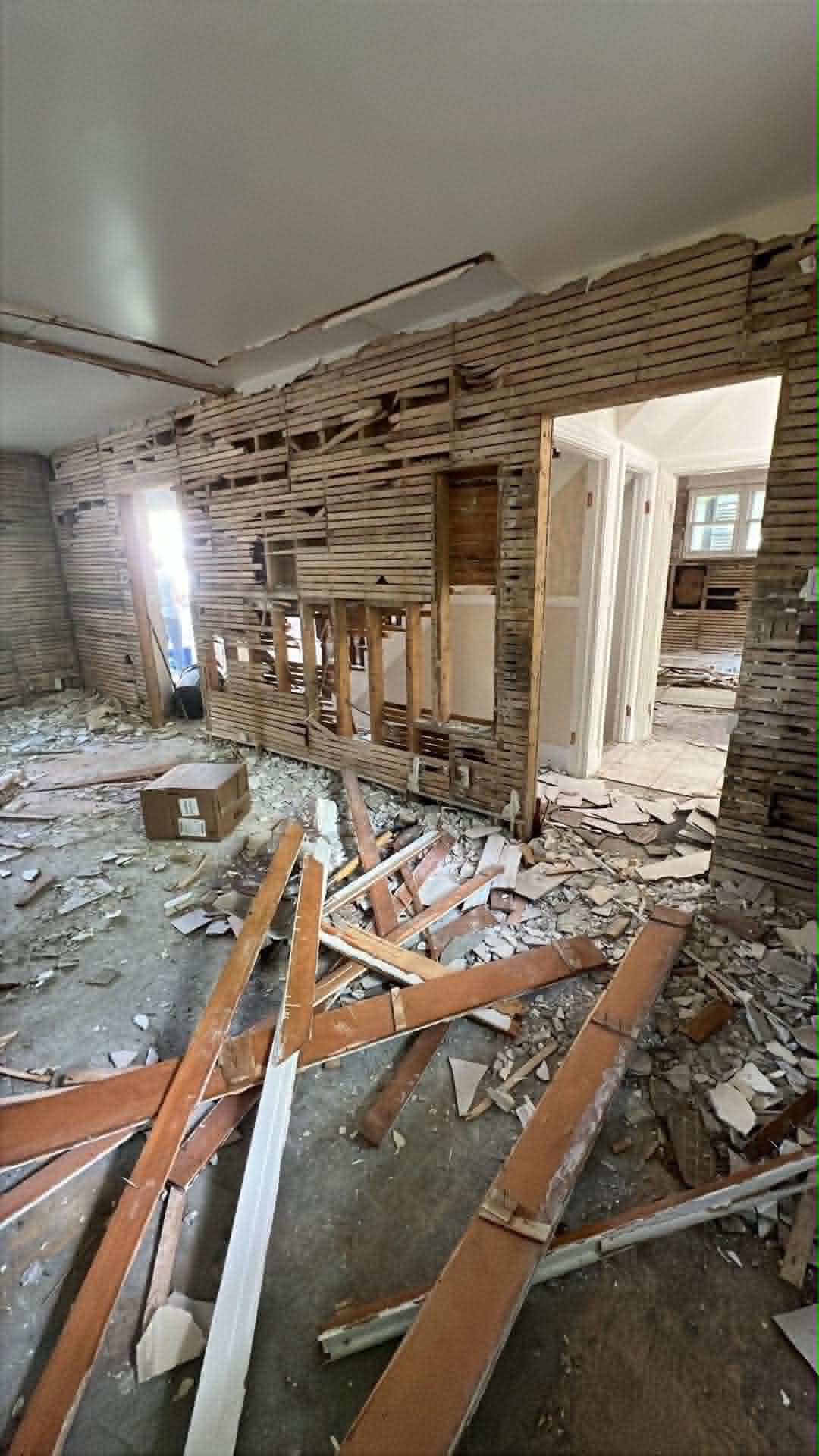 Nettoyage d’un chantier après démolition